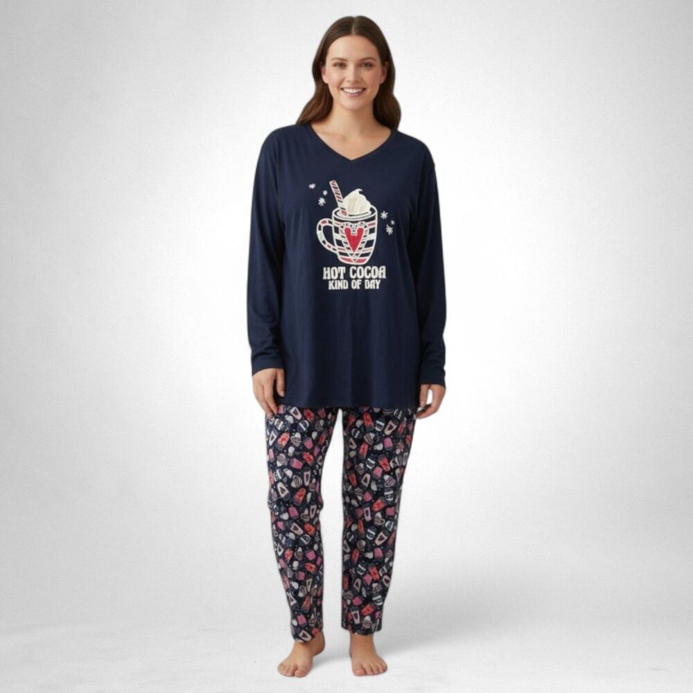 SLEEP CHIC Hot Cocoa Pajama Set Womens Size 3X,  NWT!